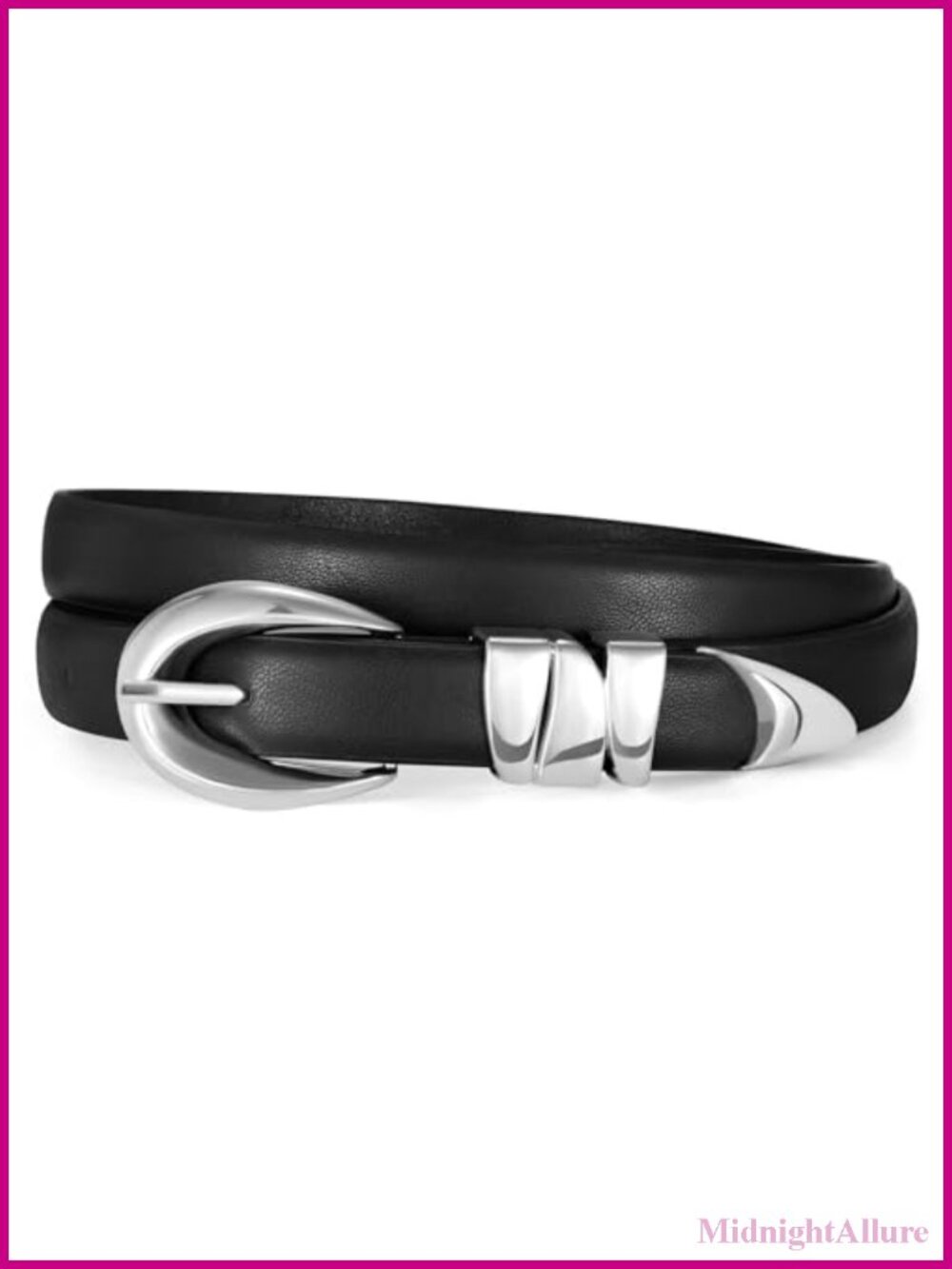 Women's Skinny Faux Leather Belt Thin Waist Belt for Jeans Dress Pants with